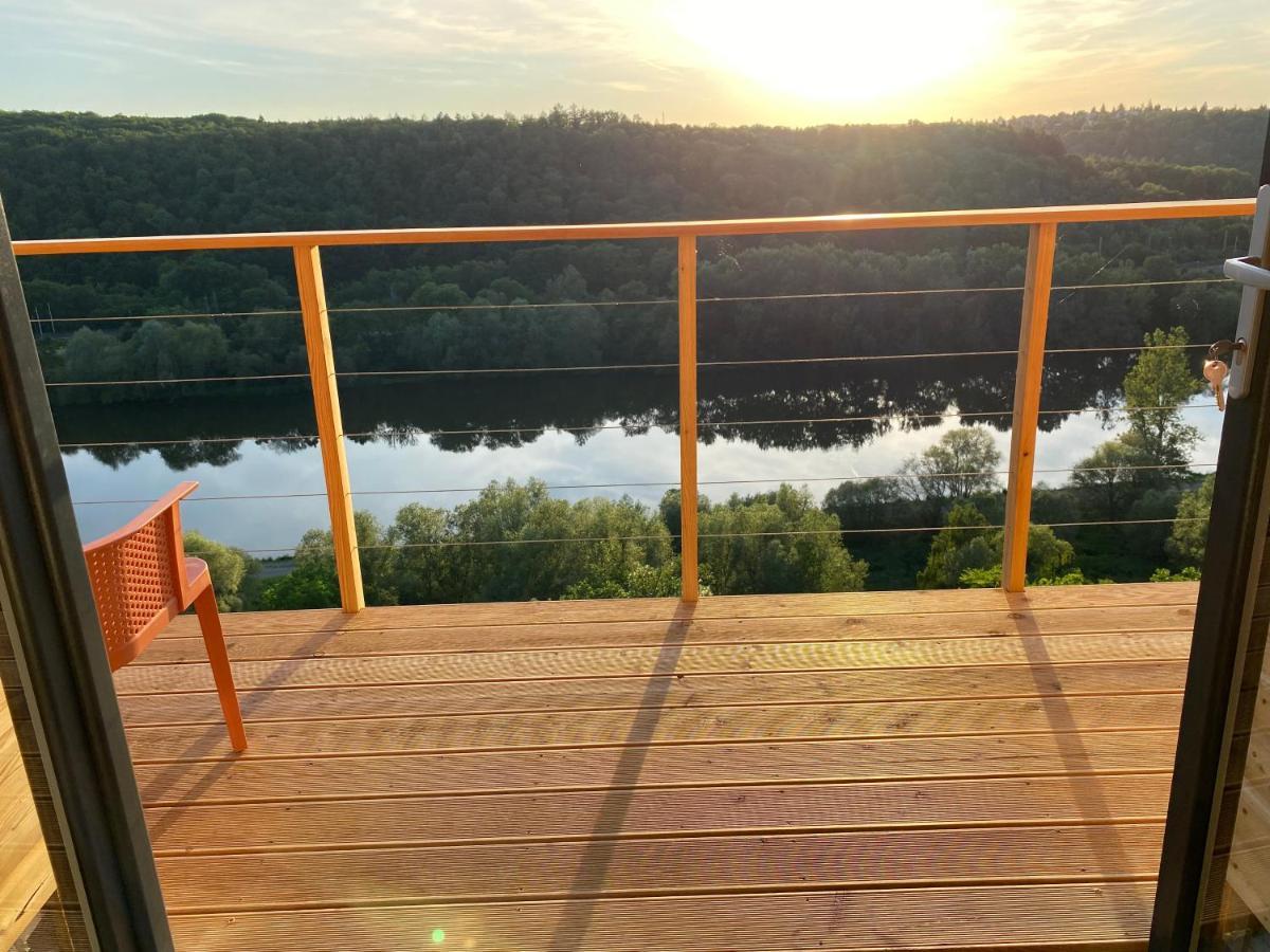 Chatka - A - Vyhlidka Nad Rekou Zdiby Esterno foto